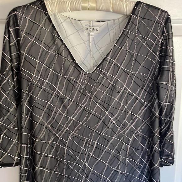 BCBG 80’s dress black and white size M - Picture 2 of 6